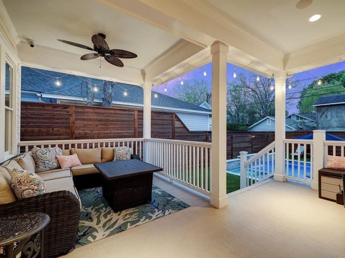Before outdated porch in Houston, TX Remodel Before outdated porch in Houston, TX Remodel