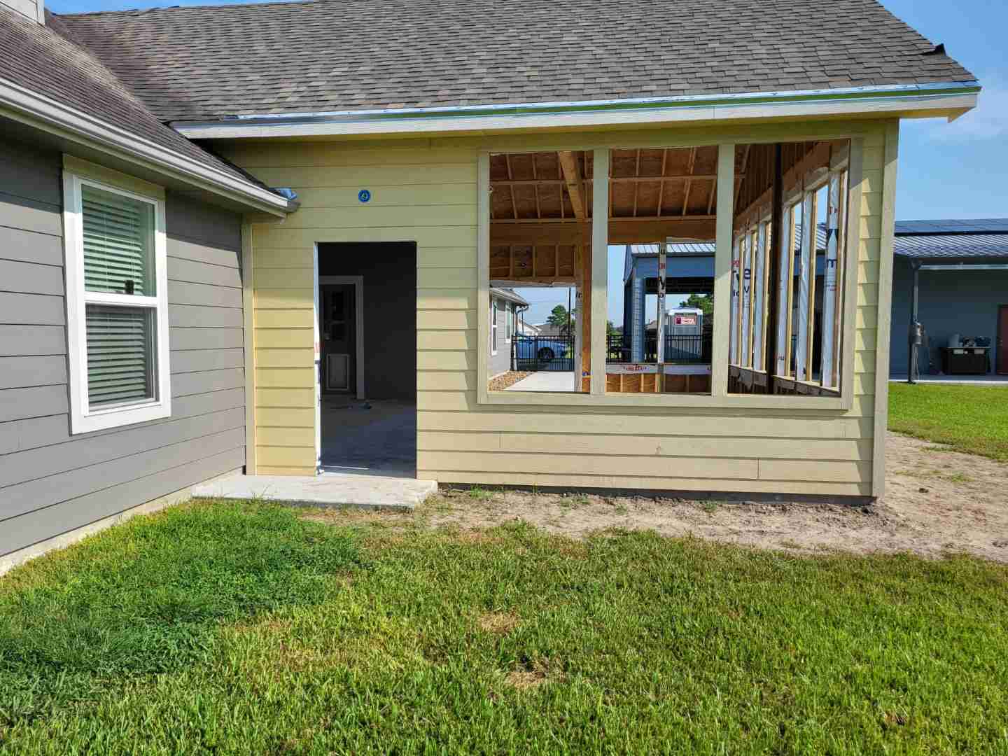 During Construction Screen Room